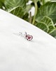 kolczyki swarovski Kolczyki - kryształy Swarovski - Antyczne serduszka 1