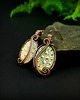 kolczyki wire wrapping Kolczyki z żywicą 5