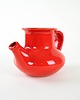 czajniki i dzbanki Dzbanek ceramiczny czerwony, duński design, lata 60, produkcja: Dania 6