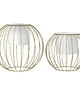 kwietniki Zestaw kwietników metalowych GOLD Ball 2szt. 1