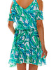sukienki midi damskie Piękna, kobieca i elegancka letnia sukienka midi - EXOTIC FLORA - 2