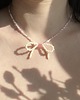 chokery Choker z koralikow kokardka 3