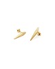 wisiory ONE EDGE LONG / satin GOLD EARRINGS 1
