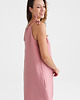 sukienki midi damskie Lniana Sukienka FLORA MIDI dusty pink 2