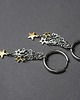 kolczyki wire wrapping Alloys Collection /Circle and star/ 4