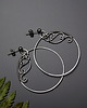 kolczyki wire wrapping Kolczyki duże koła wire wrapping 2