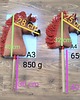 zabawki - inne Hobby horse A3 kasztanek realistyczny koń na kiju 9