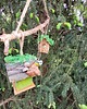 figurki i rzeźby Dekoracja drewniana ręcznie rzeźbiona. Domki dla sikorki 6