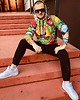bluzy męskie Męska Bluza Expres Zamek DR.CROW Komiks Green 1