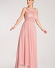 sukienki maxi damskie Elegancka sukienka maxi rozkloszowana z dekoltem halter bez rękawów - M1171 3
