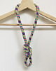 naszyjniki - inne Naszyjnik dzianinowy boho handmade bawełna 1