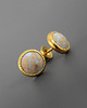 kolczyki pozłacane Kolczyki z jaspisami, srebro pozłacane 3