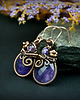 kolczyki wire wrapping Kolczyki z ametystem 6