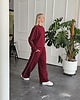 komplety damskie Kai komfortowy komplet z lamówką cherry 2