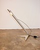 lampy stołowe Lampa Space Age lata 90 niklowany mosiądz aluminium 40 cm 4