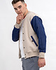 bluzy męskie Bejsbolówka  męska  BEŻOWA/JEANS 1