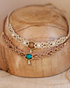 chokery Makramowy naszyjnik. Choker makramowy. Naszyjnik Makrama. Turkus 1