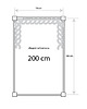 akcesoria do łóżeczek Ochraniacz Warkocz 200 cm Zielony Butelkowy 6