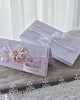 zaproszenia i kartki na ślub Kartka ślubna personalizowana z życzeniami, torebką 2