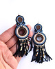 kolczyki soutache Beti L - kolczyki etno, srebro 2