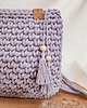 torby na ramię Torebka ze sznurka City bag - lawendowa 1