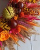 wianki Wianek jesienny z kasztanami, multi kolor, #j8, eko dekoracja domu, 45 cm 3
