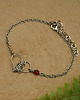 bransoletki wire wrapping Bransoletka serce karneol wire wrapping 3