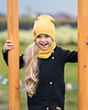 czapki dziecięce Czapka z kominem dziecięca wiosenna  - musztarda 3