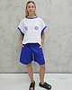 t-shirt damskie Bawełniany bezrękawnik z nadrukiem - Blue shells 2