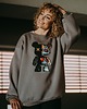 bluza bez kaptura damska Bluza oversize Robot Teddy dla mamy i taty 5