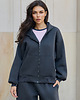 bluza z kapturem damska Bluza z kapturem PUFFA ZIP Carbon damska 4