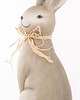 figurki i rzeźby Dekoracja - brązowy królik z kokardką z rafii 44x15x20 cm 2