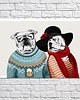 inne OBRAZ NA PŁÓTNIE -  120x80cm LOVE BULLDOG 3