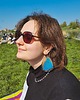 kolczyki pozłacane Kolczyki złote Kolczyki motyle morpho didius, niebieskie 4