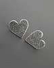 kolczyki srebrne Kolczyki Serca - srebro 7