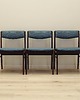 krzesła Komplet trzech krzeseł palisandrowych, duński design, lata 70, Dania 1