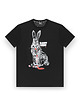 t-shirty męskie T-shirt męski  królik czarny 1