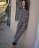 piżamy damskie Piżama zebra one-piece 2