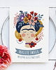 plakaty Plakat Frida w kwiatach ilustracja pomysł na prezent 2