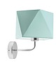 lampy do pokoju dziecka Nowoczesny kinkiet do pokoju dziecka TURYN KIDS z miętowym abażurem 1