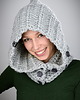 szale damskie Monohood 04 - JASNO SZARY 2