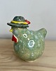 figurki i rzeźby Kurka ceramiczna w kapeluszu 2