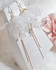 Biżuteria ślubna Kolczyki brokatowe white/gold z kolekcji Lovely Lily 1