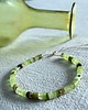 bransoletki na sznurku Bransoletka z naturalnymi kamieniami - Chalcedon, Peridot, Hematyt 2