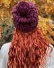 czapki damskie Czapka Handmade Joy Bordo 1