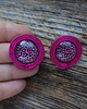 kolczyki soutache Pink Panter -kolczyki sutasz z motywem panterki 4