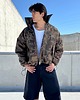 płaszcze i kurtki męskie Kurtka typu bomber collar oversize camo męska 4