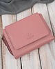 portfele damskie Portfel damski skórzany różowy duży w orientacji poziomej 3