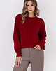 swetry damskie  Sweter w sportowym stylu - SWE322 czerwony MKM 1