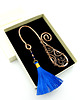 zakładki do książek Ozdobna zakładka do książki z lapis lazuli wire wrapping 2